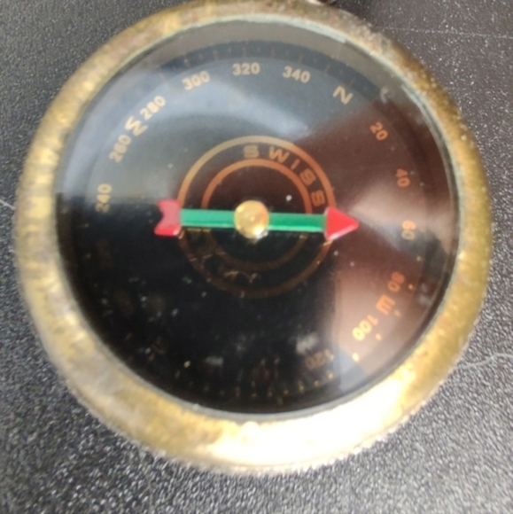 Vintage Tommy Hilfiger compass pocket watch/compass, with chain - Picture 4 of 9